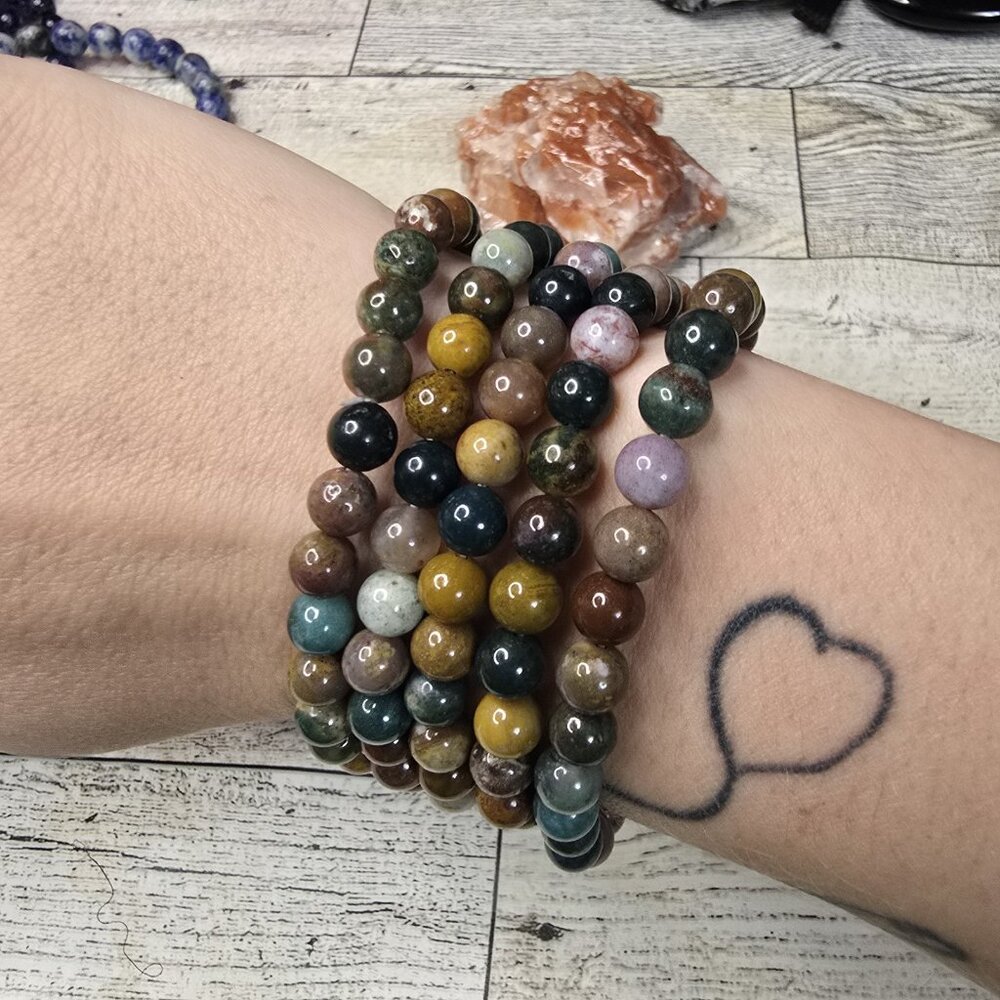 Ocean Jasper Crystal Bracelet ONE - Picture 4 of 5